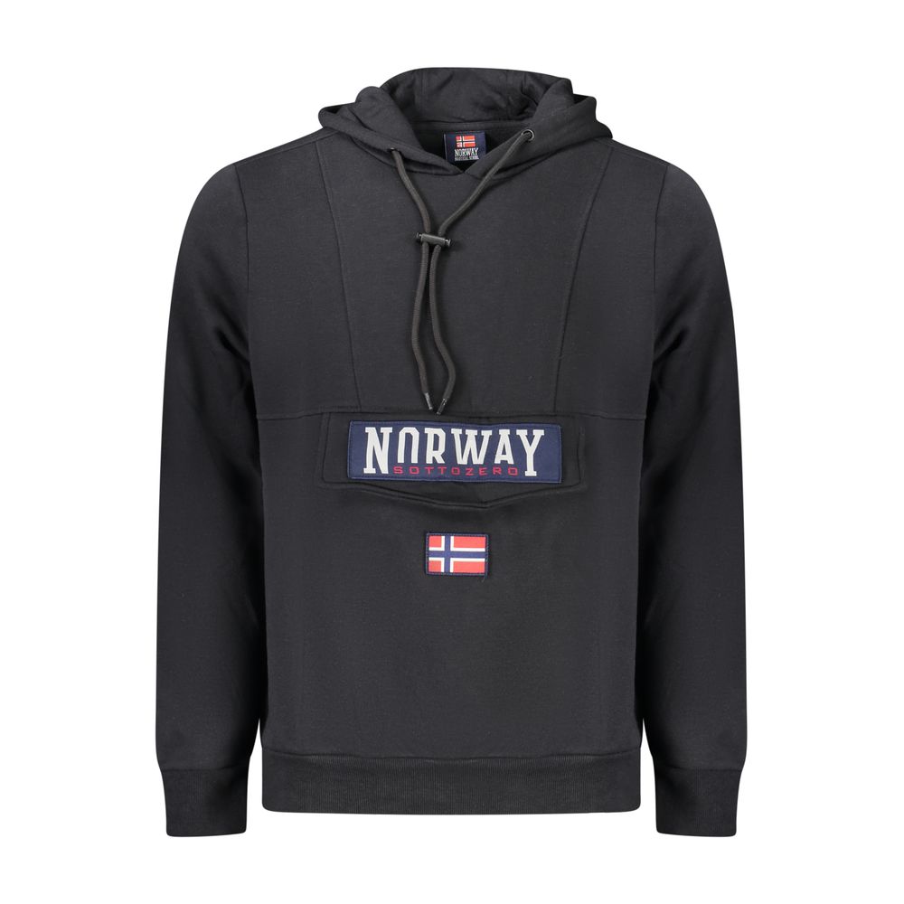 Norway 1963 Schwarzer Baumwoll-Sweatshirt