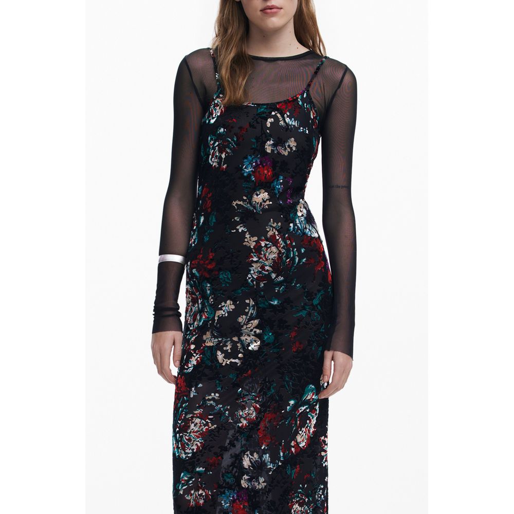 Desigual Schwarzes Polyesterkleid