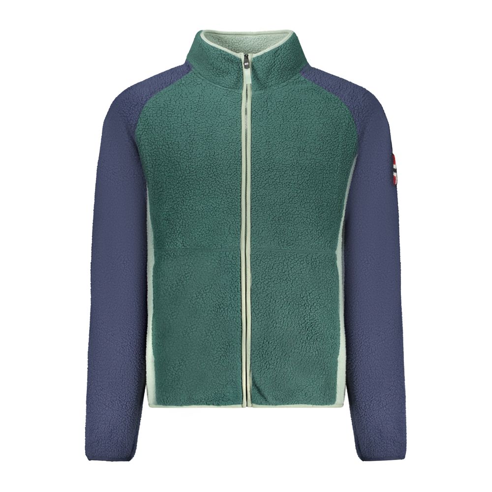 Norway 1963 Grüner Polyester-Pullover für Herren