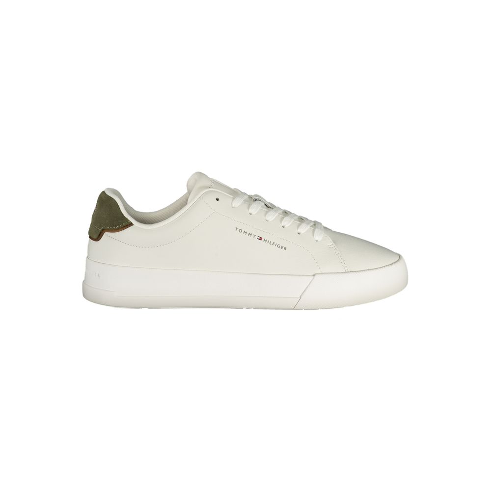 Tommy Hilfiger Weiße Herren-Leder-Sneaker