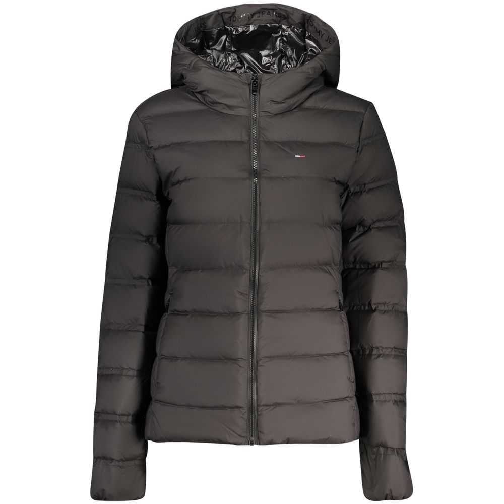 Tommy Hilfiger Schwarze Damenjacke aus recyceltem Polyester