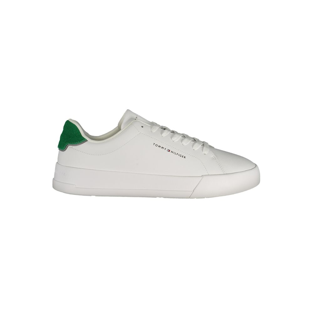 Tommy Hilfiger Weiße Polyester-Sneaker